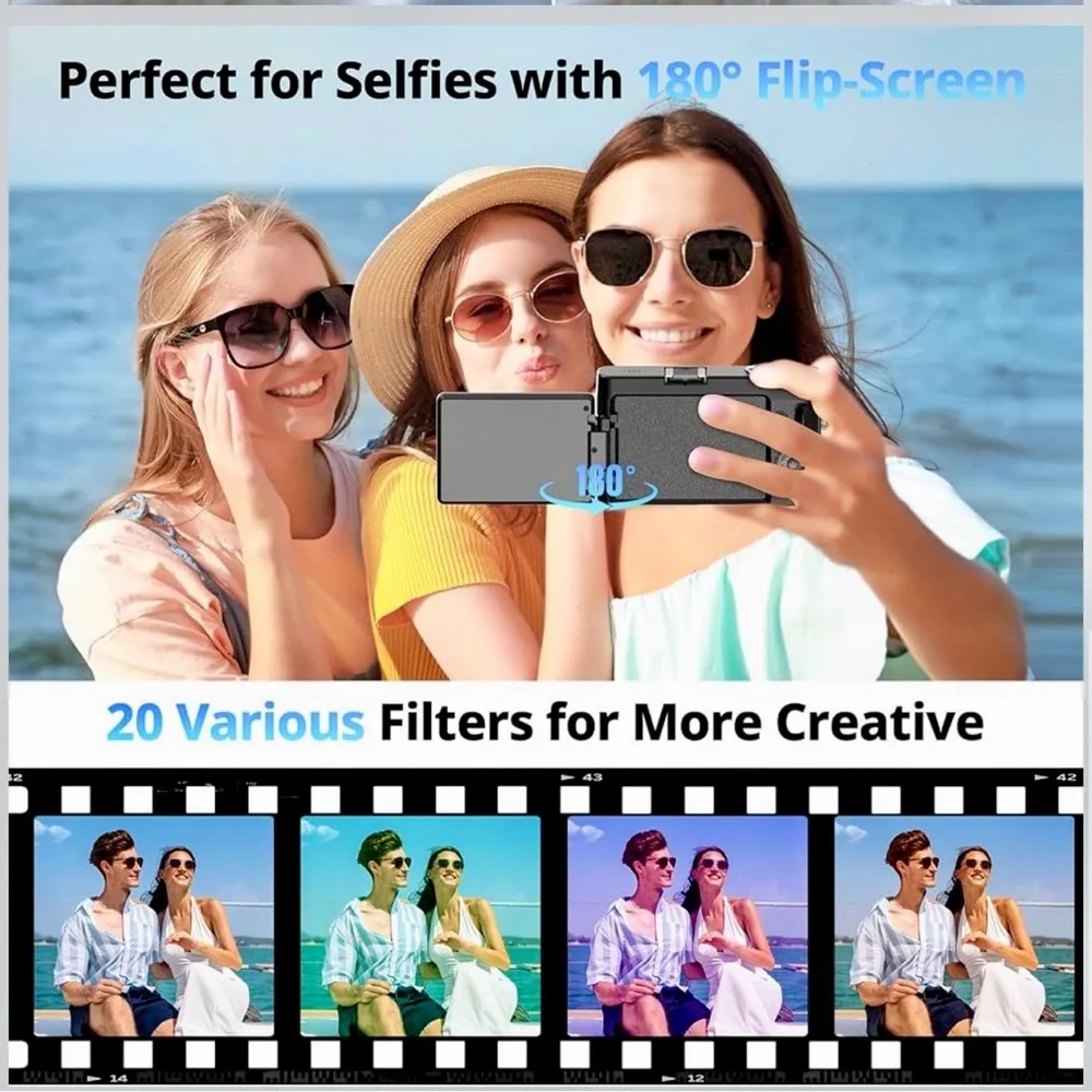 4K Ultra HD Digital Camera - Black